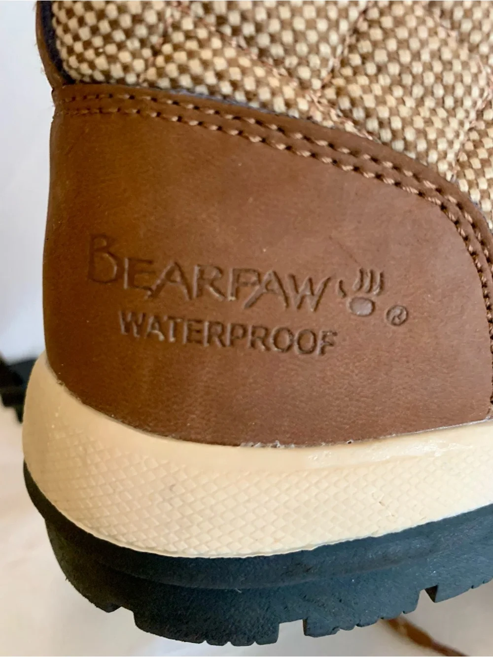 BEARPAW Womens Bethany Brown Outwear Faux Fur Winter Boots Size 7